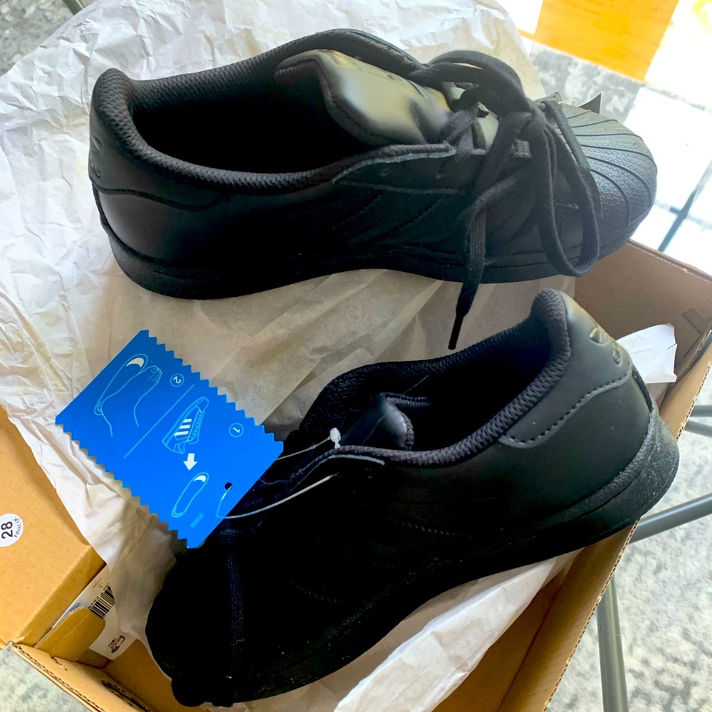Kids adidas superstar c black originals 1.5